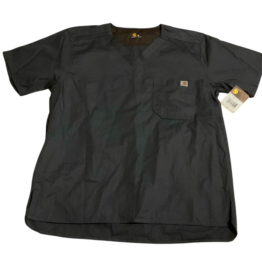 Carhartt scrub top Grey nwt emt‎ paramedic healthcare dental nurse